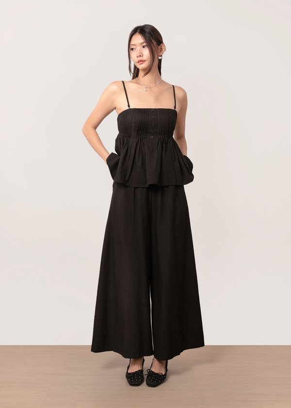 Theory Pants With Rattan Belt in Black