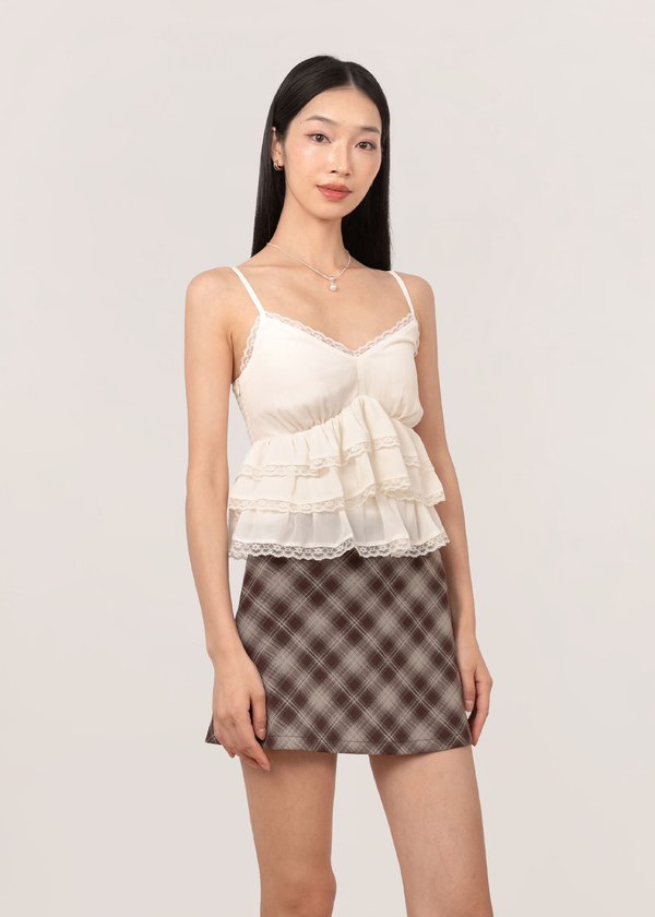 Snowfrost Babydoll Top in Buttercream