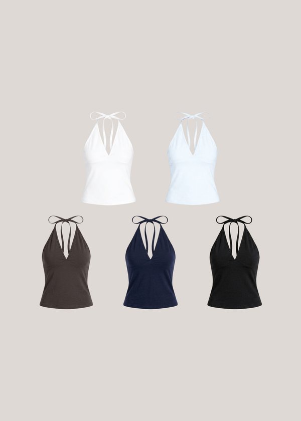 ELLA HALTER TOP 包色 (5 COLORS FOR $130)