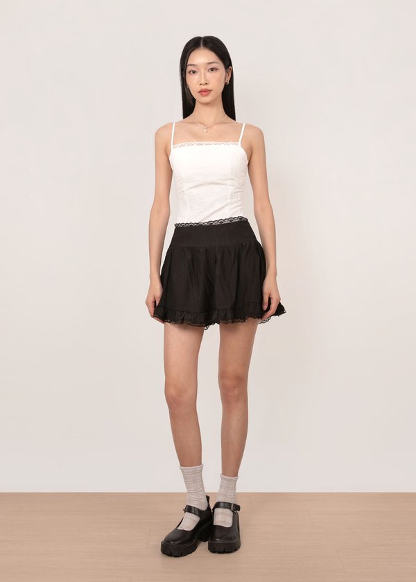 Lily Lace Skorts in Black