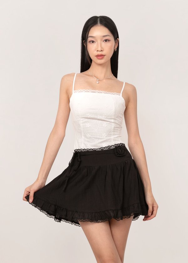Lily Lace Skorts in Black