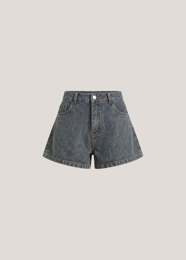 The Classic Denim Shorts in Mid Wash