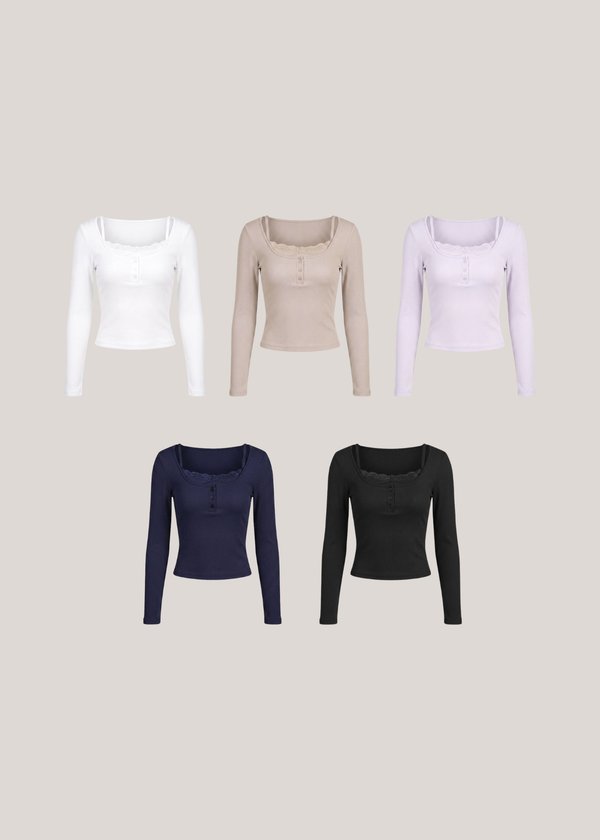 COFFEE RUN FAKE 2 PIECE TOP BLIND BOX (3 COLORS FOR $106)