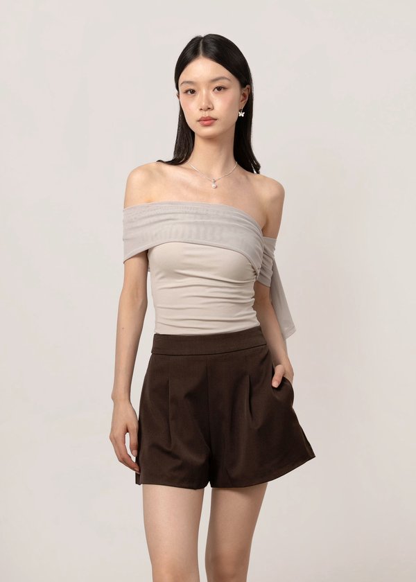 Everyday Highwaist Shorts V3 in Espresso Brown