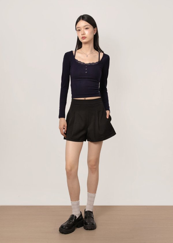 Everyday Highwaist Shorts V3 in Black