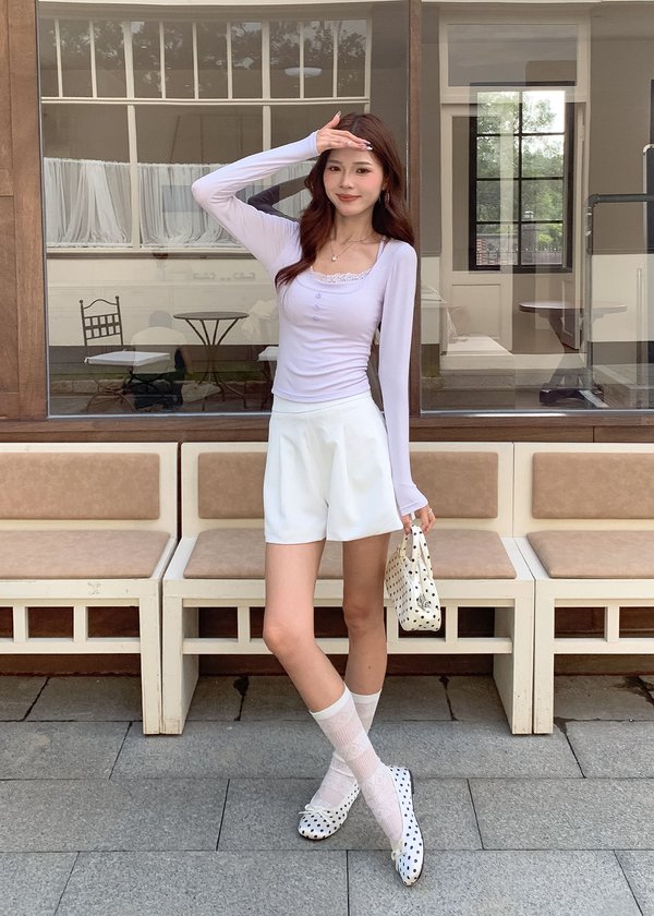 Everyday Highwaist Shorts V3 in White