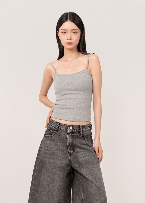 Eclipse Non-Bareback Top in Heather Grey