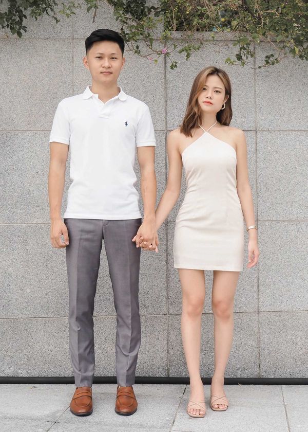 Quinn Halter Padded Dress in Champagne Nude #6stylexclusive