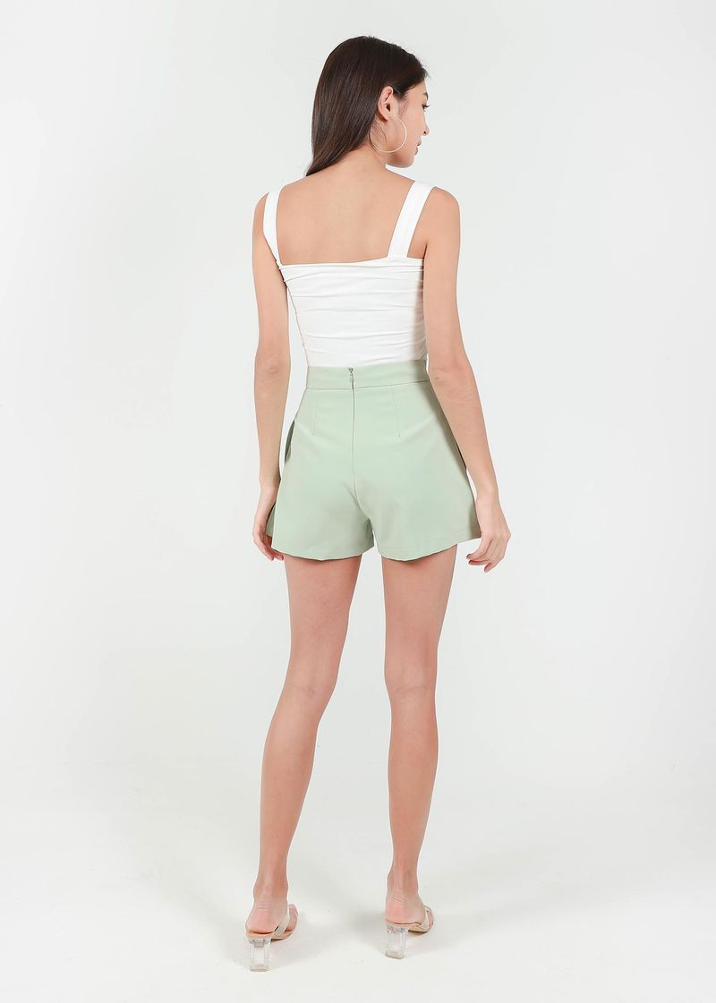 Everyday Highwaist Shorts in Apple Green V1 #6stylexclusive