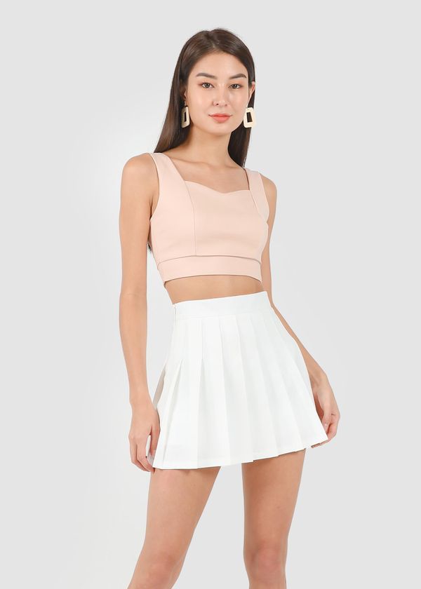 Vanne Tennis Skorts in White #6stylexclusive