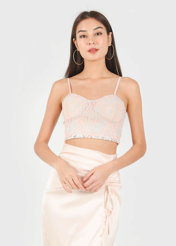Arielle Lace Padded Bralet in Pink #6stylexclusive