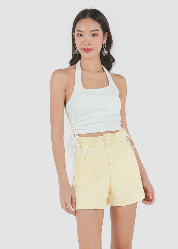 Hydee Halter Padded Top in White #6stylexclusive
