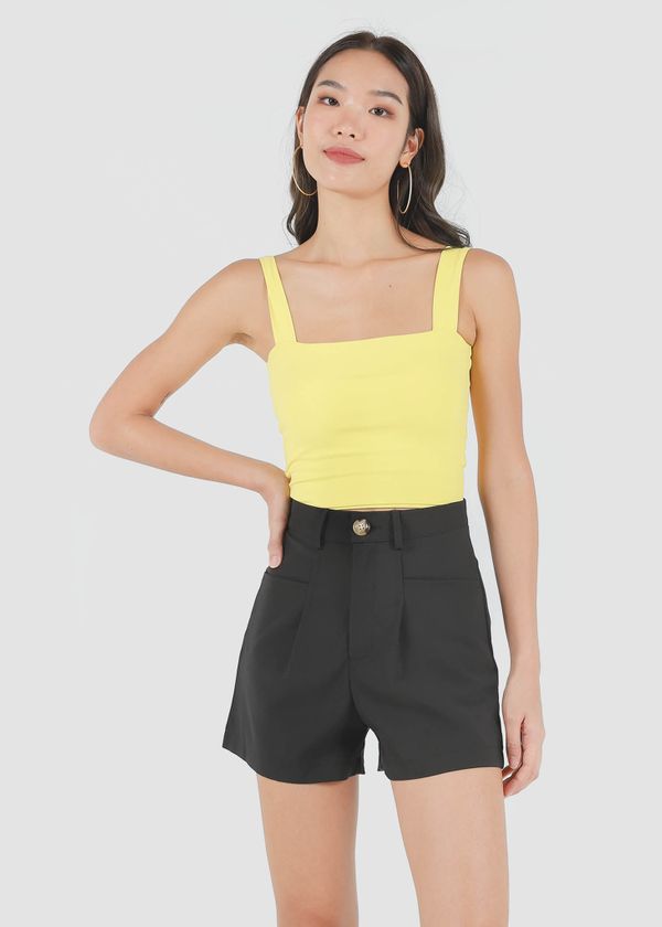 Roxy Square Padded Top in Mustard #6stylexclusive