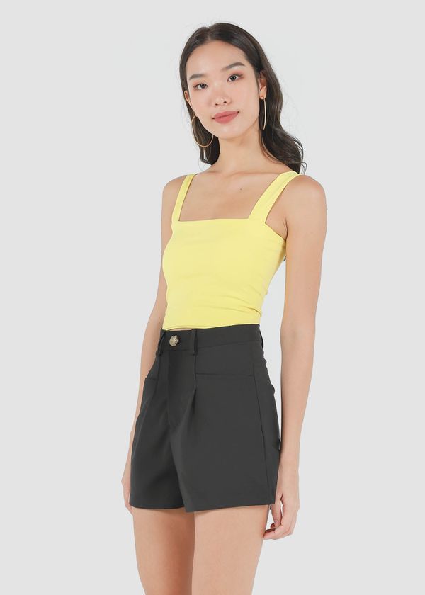 Roxy Square Padded Top in Mustard #6stylexclusive