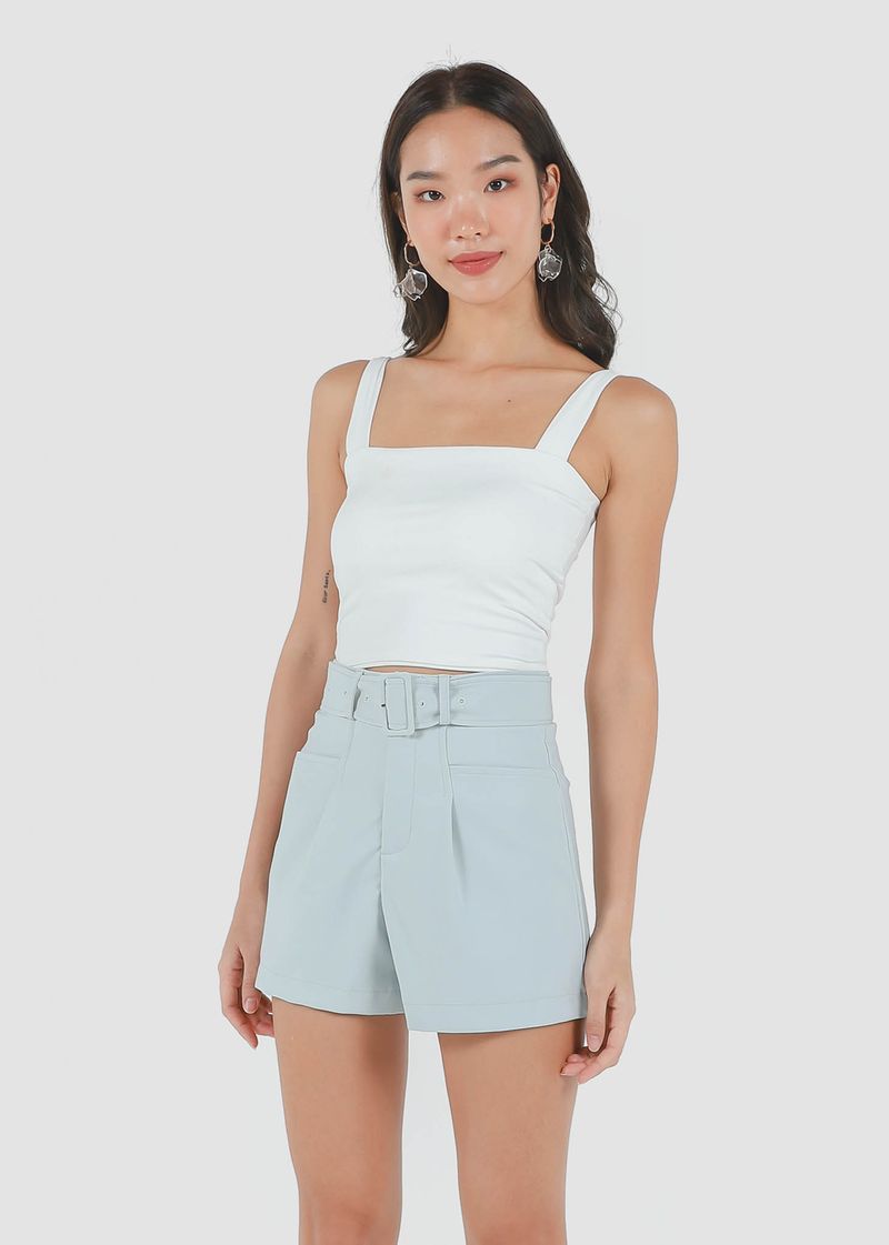 Caden Highwaist Shorts in Seafoam #6stylexclusive