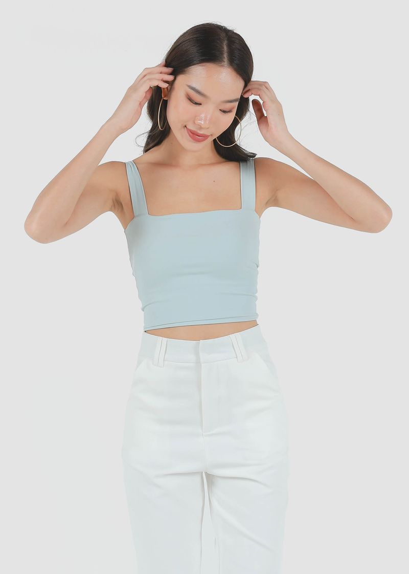 Roxy Square Padded Top in Seafoam #6stylexclusive | 6STYLE