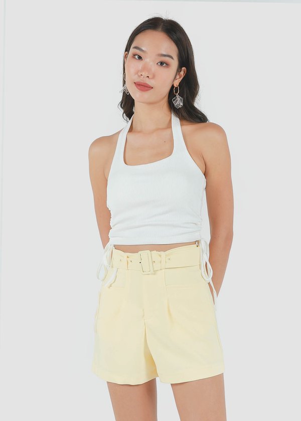 Hydee Halter Padded Top in White #6stylexclusive
