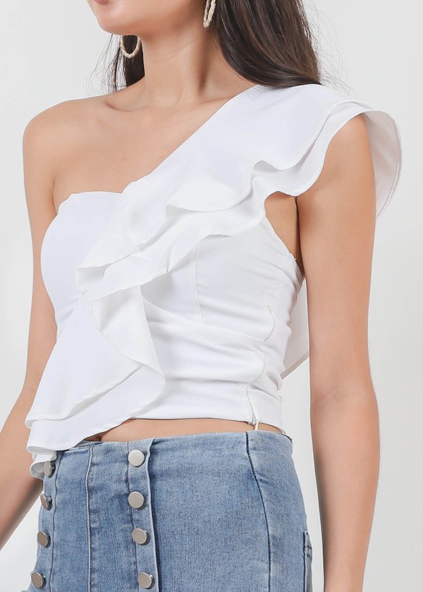 Bree Flutter 2-way Toga in White #6stylexclusive