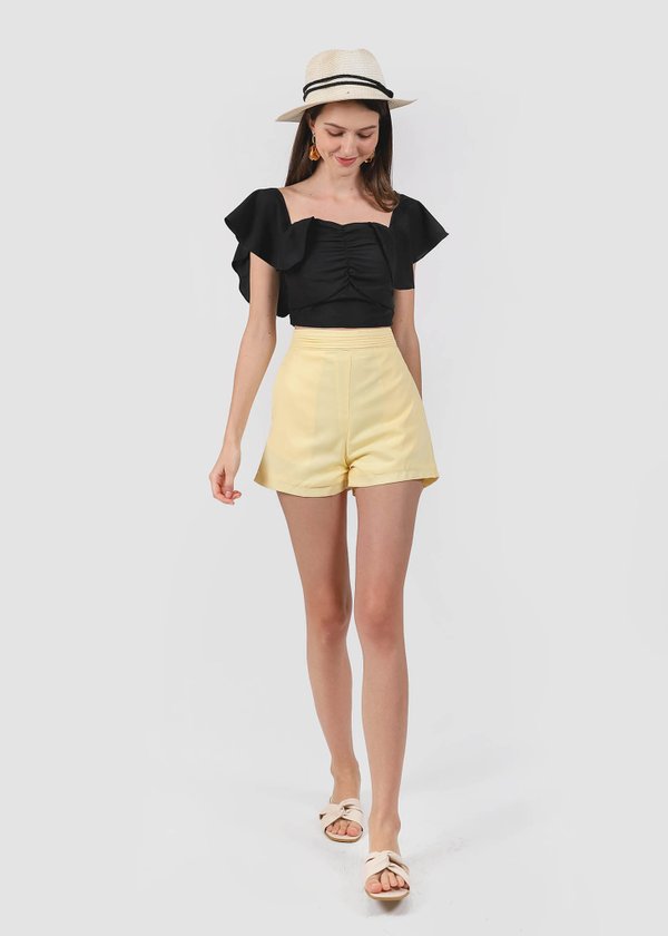 Loeve Highwaist Shorts in Sunshine Yellow #6stylexclusive