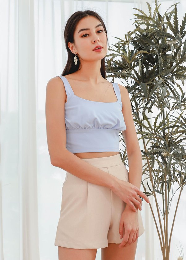 Jazzy Ruched Top in Sky Blue #6stylexclusive