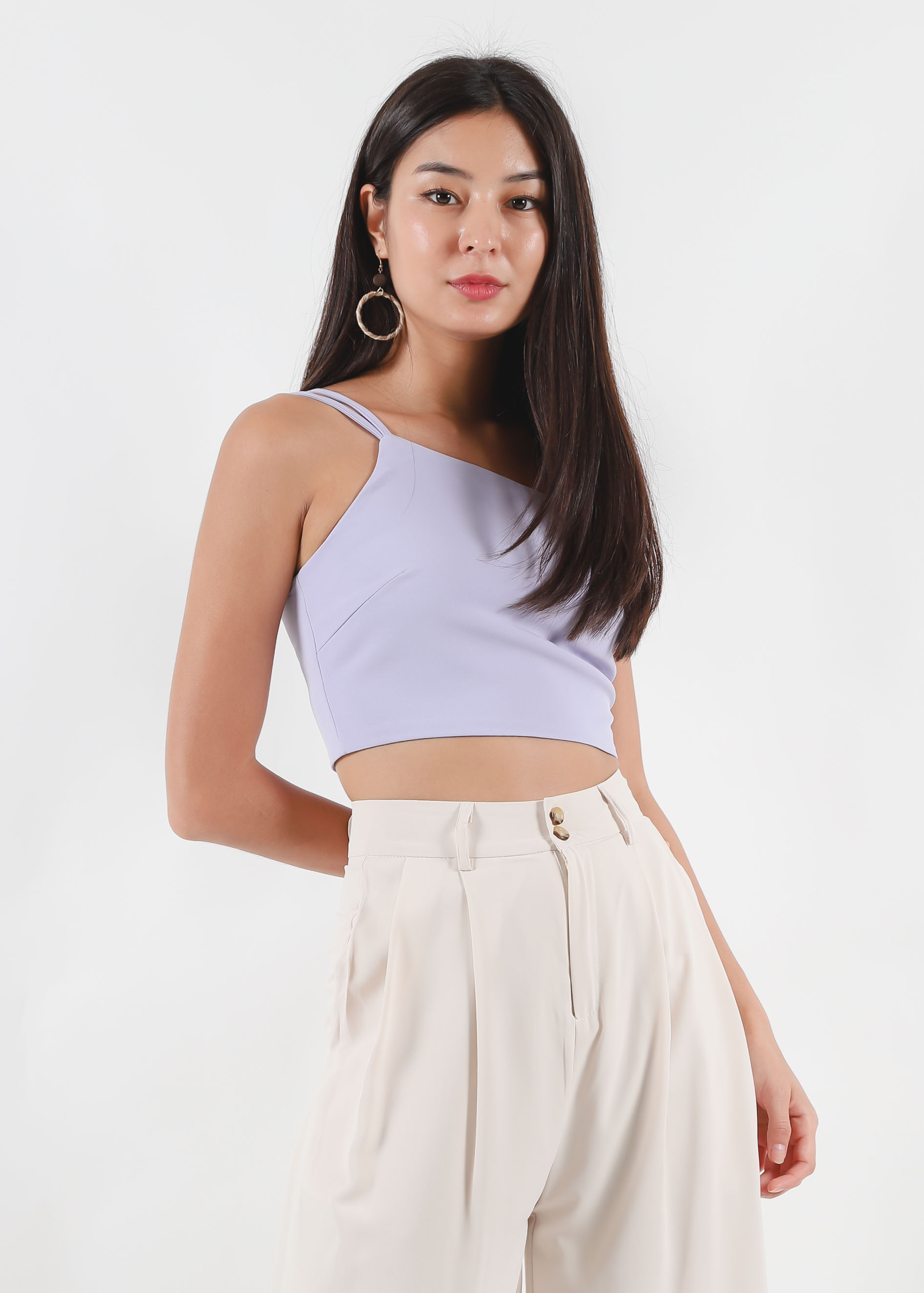 Chloe Double Strap Toga Top in Lilac #6stylexclusive | 6STYLE