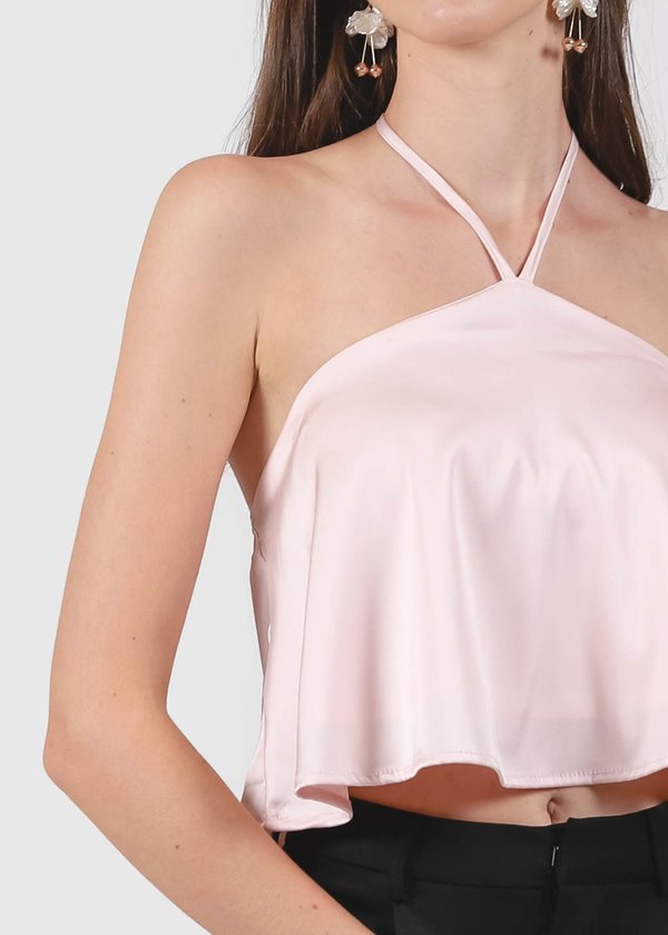 Cotton Candy Halter Top in Pink #6stylexclusive