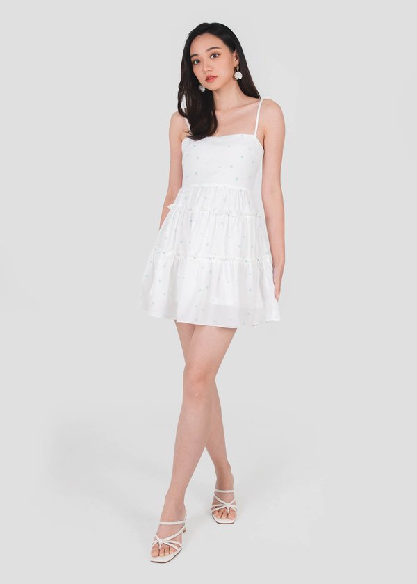 Kloe Babydoll Dress in Snowflakes (XMAS EDITION) #6stylexclusive