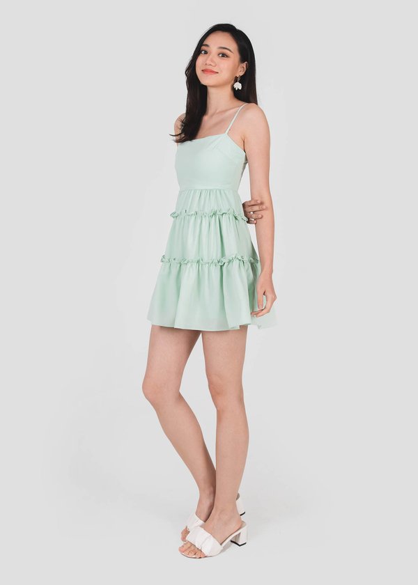 Kloe Babydoll Dress in Mint Green #6stylexclusive