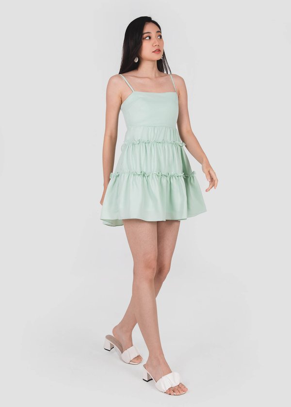 Kloe Babydoll Dress in Mint Green #6stylexclusive