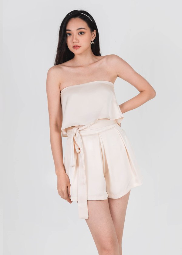 Bonita Flutter Tube Top in Champagne Pink #6stylexclusive
