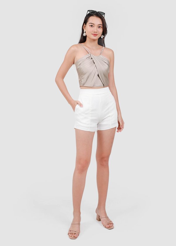 Along The Ride Shorts in White #6stylexclusive