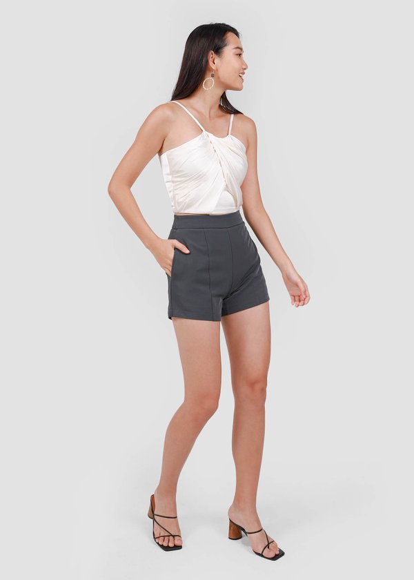 Along The Ride Shorts in Graphite Grey #6stylexclusive