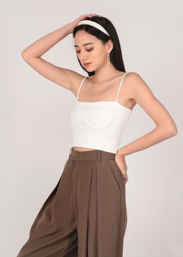 Flaunt The Body Top in White #6stylexclusive