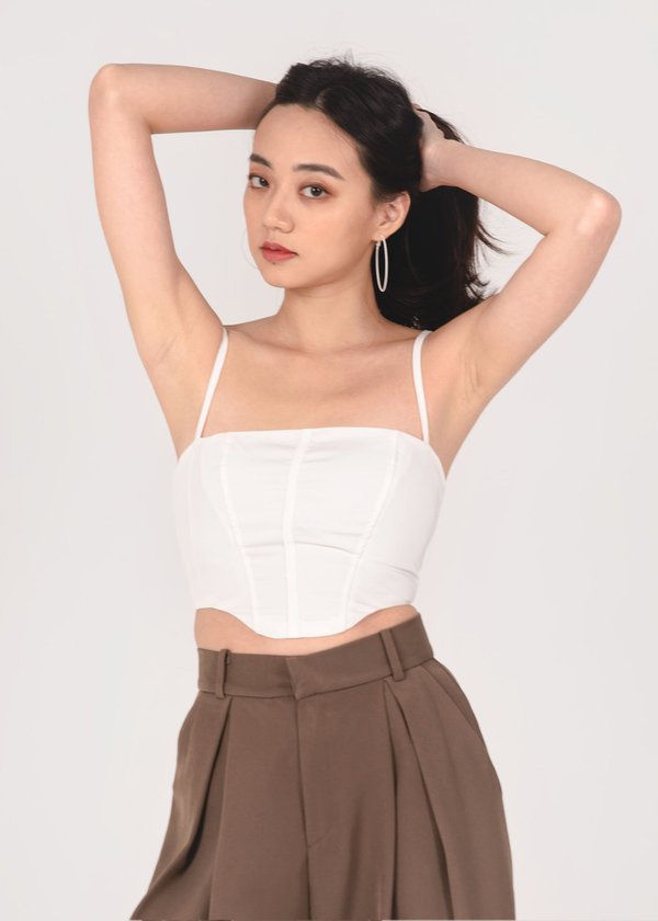 Jermae Corset Top V2 in White #6stylexclusive
