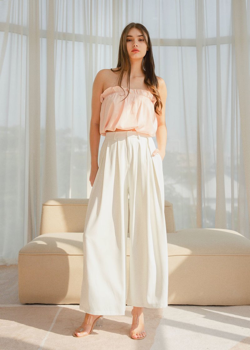 Voyage Flare Pants in White #6stylexclusive