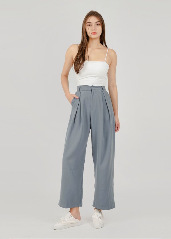 Fantasy Wide Legged Pants in Ice Blue #6stylexclusive