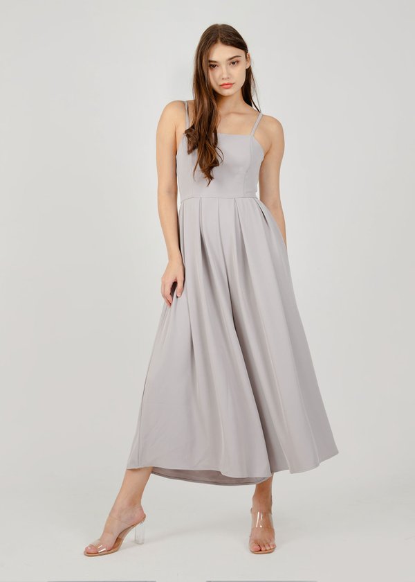 Madison Wide Legged Jumpsuit in Soft Lavender Grey #6stylexclusive 
