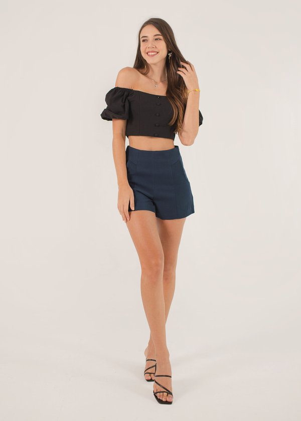 Sweet Spot Shorts in Midnight Teal Blue #6stylexclusive
