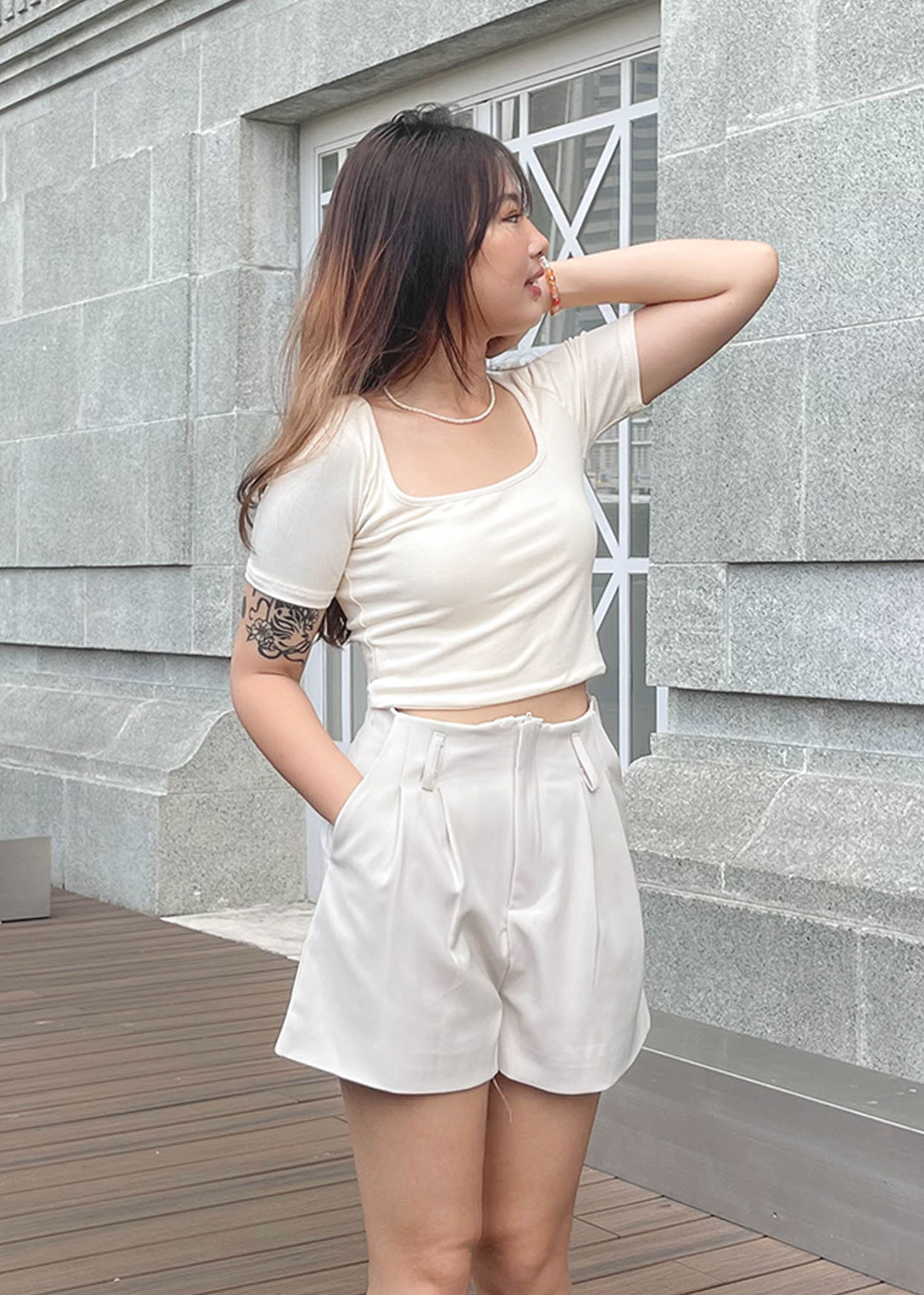 Essential Scoop Neck Top in Taupe #6stylexclusive