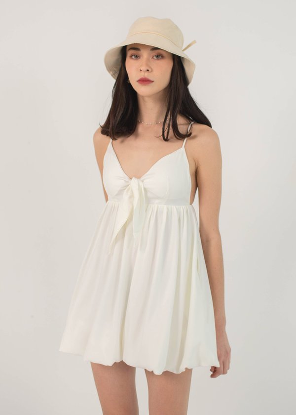 Love Language Bow Bubble Dress in White #6stylexclusive 