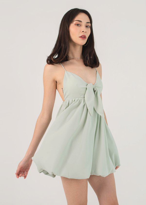Love Language Bow Bubble Dress in Mint #6stylexclusive 