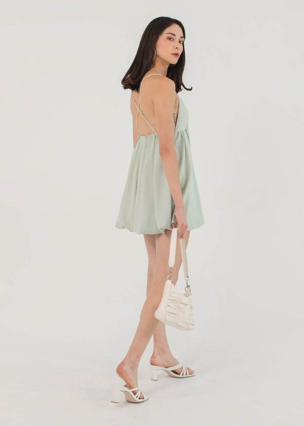 Love Language Bow Bubble Dress in Mint #6stylexclusive 