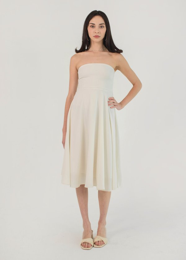 Cover Girl Midi Dress in Off White #6stylexclusive