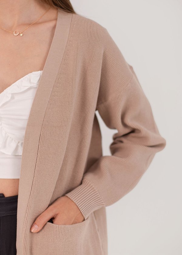The Comfort Cardi in Dusty Taupe #6stylexclusive