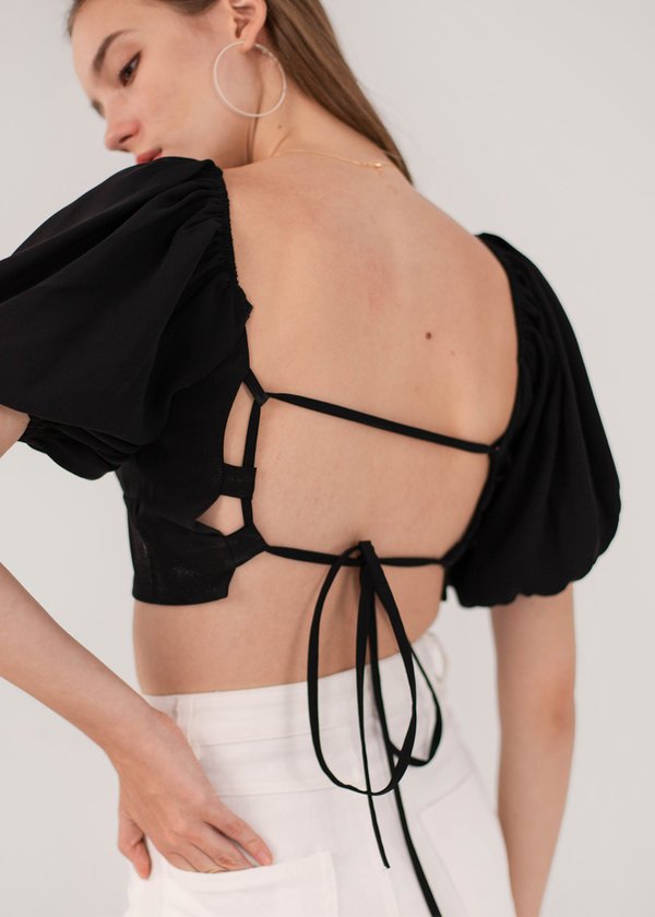 Into You Padded Top in Black #6stylexclusive