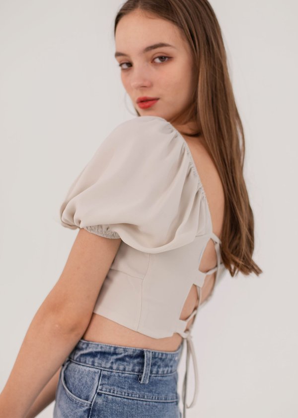 Into You Padded Top in Faded Grey #6stylexclusive