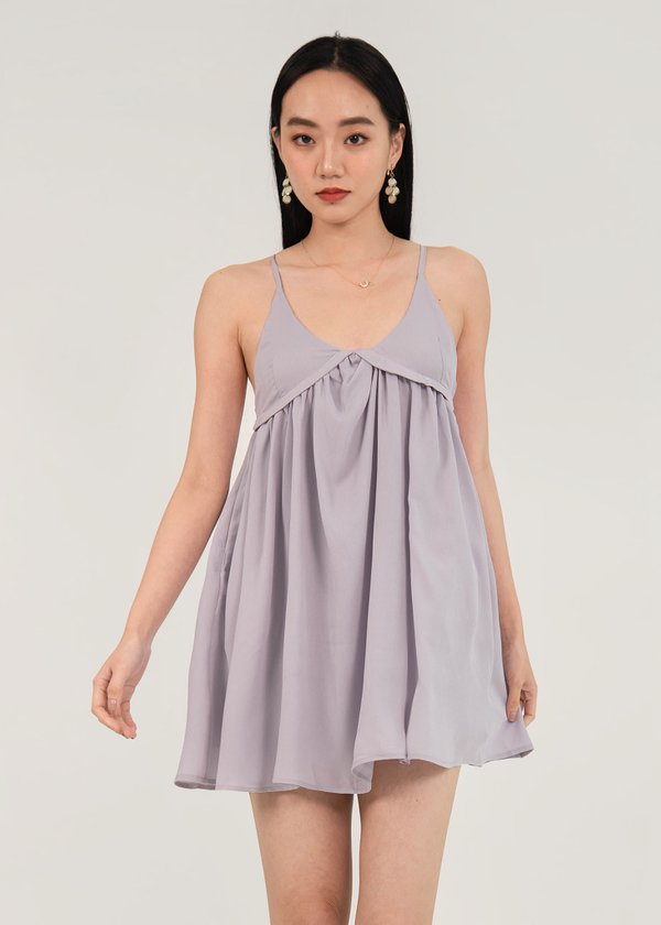 Avalanche Babydoll Dress in Lilac #6stylexclusive