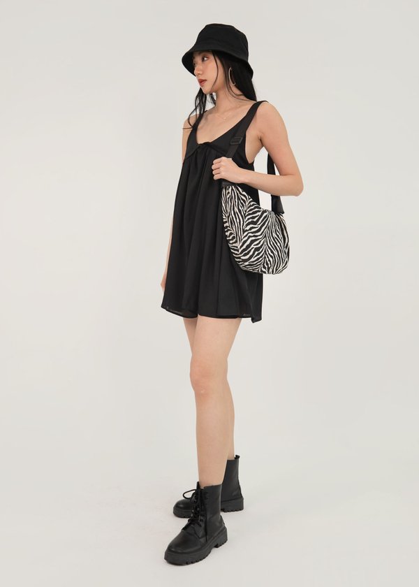 Avalanche Babydoll Dress in Black #6stylexclusive
