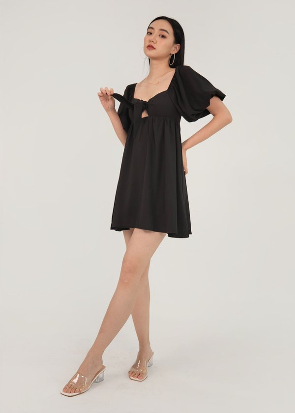 Certified Lover Bubble Bow Dress in Black #6stylexclusive