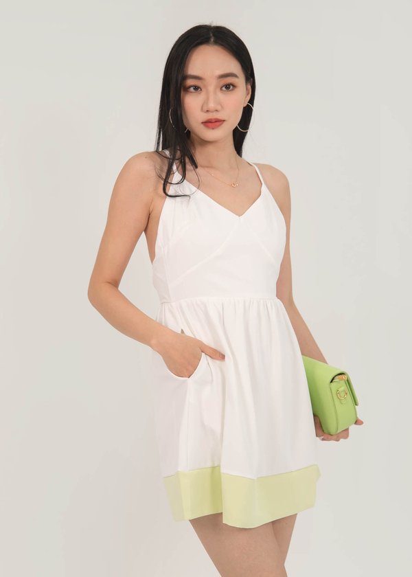 Another You Cross Back Dress in White #6stylexclusive